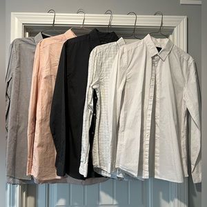 H & M men’s size small dress shirts. Lot of 5
